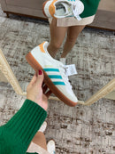 AD GAZELLE BRANCO/VERDE-LARANJA
