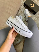 ALLSTAR PLATAFORMA COURO ECOLÓGICO BRANCO