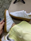SAMBA BRANCO FITA OURO