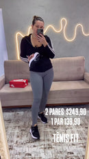 NK FIT PRETO/CINZA